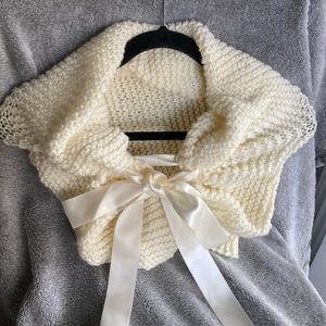 Ivory bridal shawl/shrug for wedding